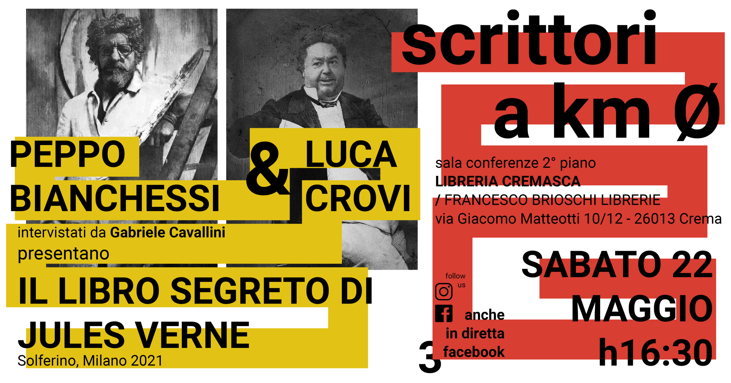 Scrittori a km 0: Peppo Bianchessi e Luca Crovi